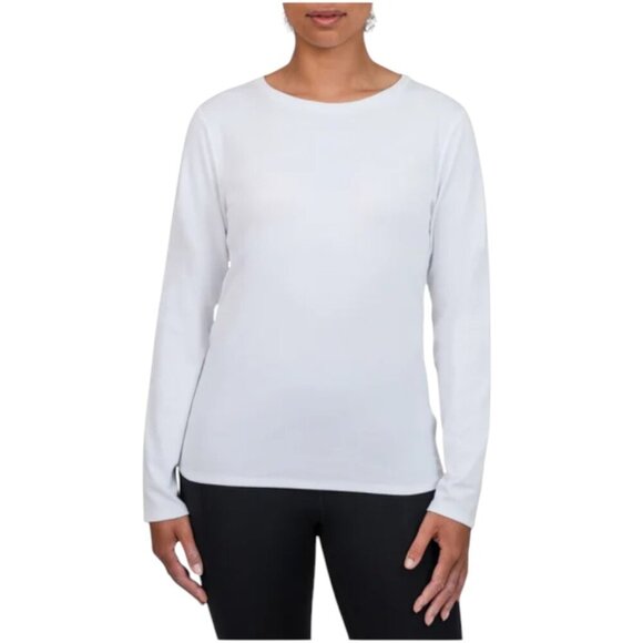 NEW United Colors of Benetton Long Sleeve Supima Cotton Tee | White - Picture 1 of 6